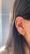 Boucles d'oreilles serpent d'or