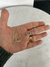 Collier avec Nom Pavé 