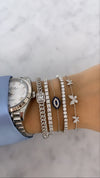 Bracelet papillon à trois diamants