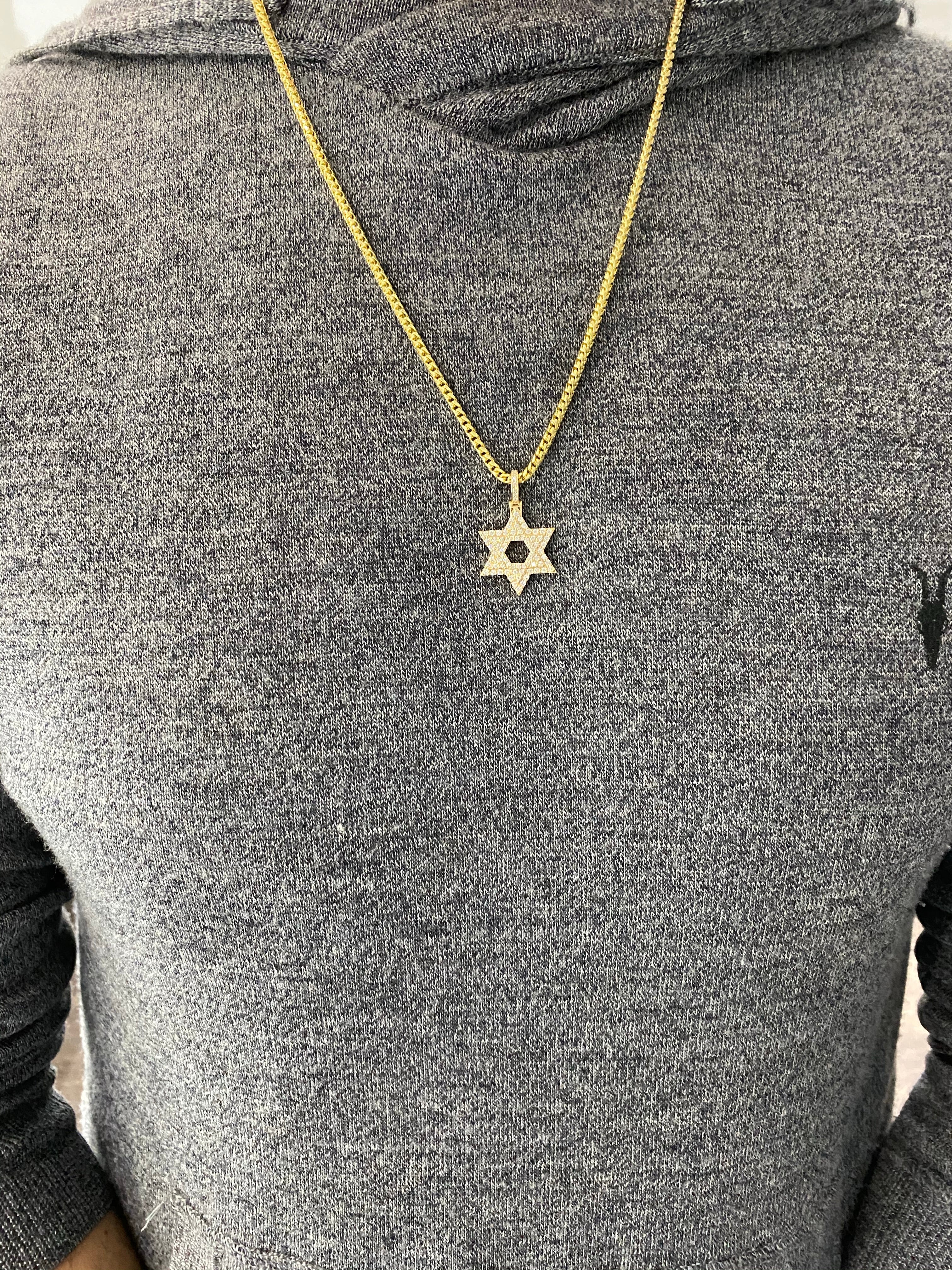 Diamond Star of David Pendant