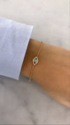 Bracelet œil maléfique en turquoise