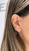 Boucles d'Oreilles Semi "Huggies" en Diamant