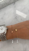 Mini-bracelet en forme de coeur avec gravure