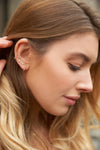 Boucles d'Oreilles d'Étoile en Diamant